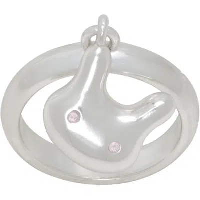 Sandy Liang Terminator Droplet Ring In Silver