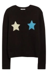 Sandy Liang Trois Star Wool & Cashmere Sweater In Dark Brown