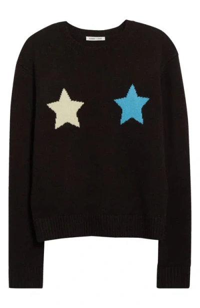 Sandy Liang Trois Star Wool & Cashmere Sweater In Dark Brown