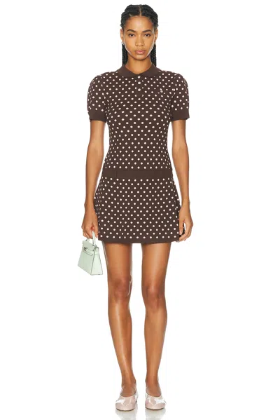 Sandy Liang Tumi Sweater Dress In Brown