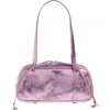 Sandy Liang Twin Metallic Leather Shoulder Bag In Metallic Pink