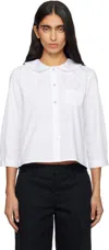 Sandy Liang White Buell Shirt In White