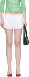 Sandy Liang White Kayo Shorts In White