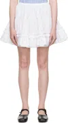 Sandy Liang White Milanese Miniskirt