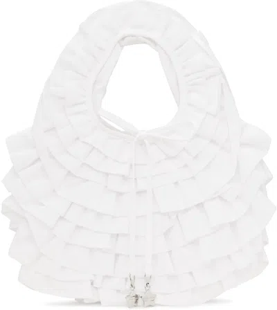 Sandy Liang White Napa Bag