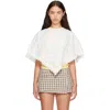 Sandy Liang White Soba Cape In White