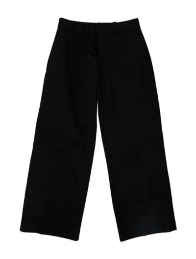 Pre-owned Sandy Liang Wide Leg Pants In Black