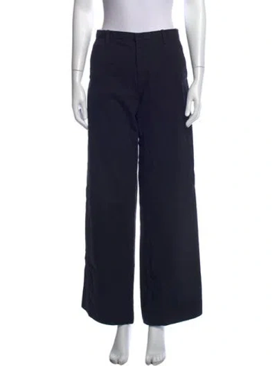 Pre-owned Sandy Liang Wide Leg Pants In Blue