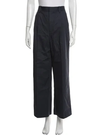 Pre-owned Sandy Liang Wide Leg Pants In Blue