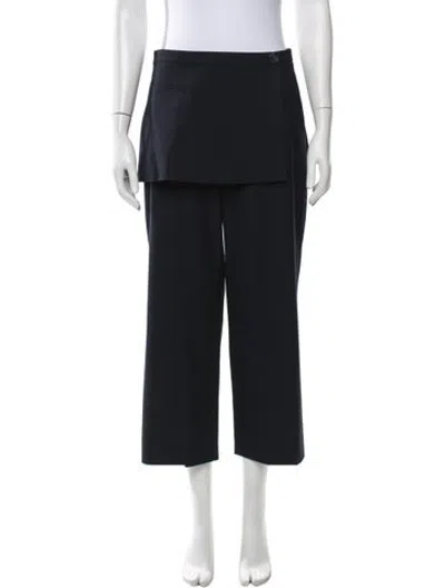 Pre-owned Sandy Liang Wide Leg Pants In Blue