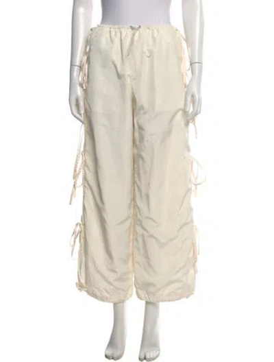 Pre-owned Sandy Liang Wide Leg Pants In Neutral