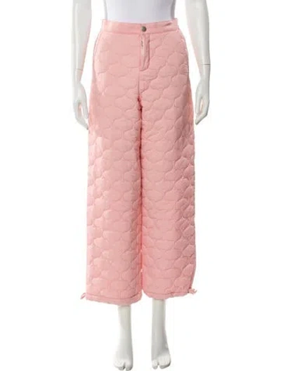 Pre-owned Sandy Liang Wide Leg Pants In Pink