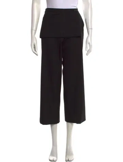 Pre-owned Sandy Liang Wide Leg Pants W/ Tags In Black