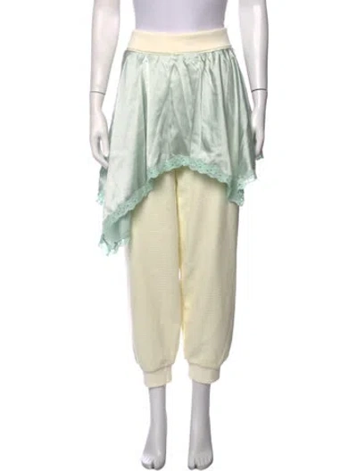 Pre-owned Sandy Liang Wide Leg Pants W/ Tags In Green