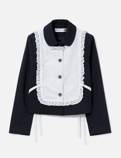 Sandy Liang Winslow Jacket In Blue