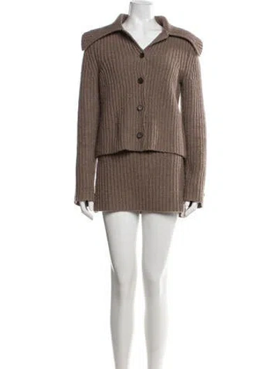Pre-owned Sandy Liang Wool Skirt Suit In Multi