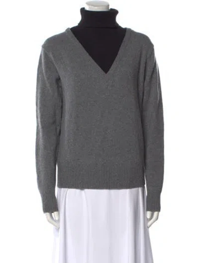 Pre-owned Sandy Liang Wool Turtleneck Sweater In Gray