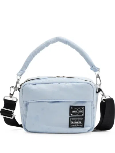 Sandy Liang X Porter Muffin Logo-patch Tote Bag In Blue