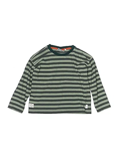 Pre-owned Sanetta Kids' 3/4 Sleeve T-shirt In Green