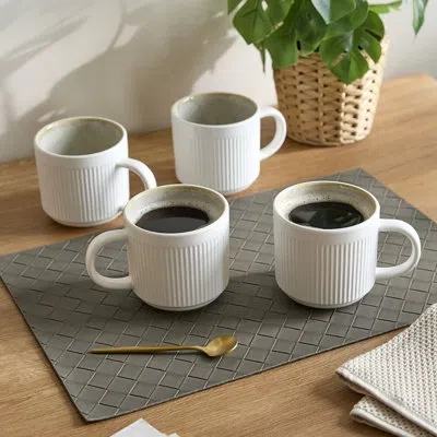 Sango Anderson Cream Mug Set Of 4 - 16.5 oz Coffee Mugs, Microwave & Dishwasher Safe