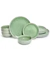 Sango Asher 12-pc. Dinnerware Set, Service For 4 In Green