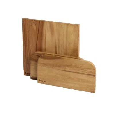 Sango Atelier Acacia Wood 3-piece Stackable Cutting Board Set - Small & Large Kitchen Chopping Boards For 