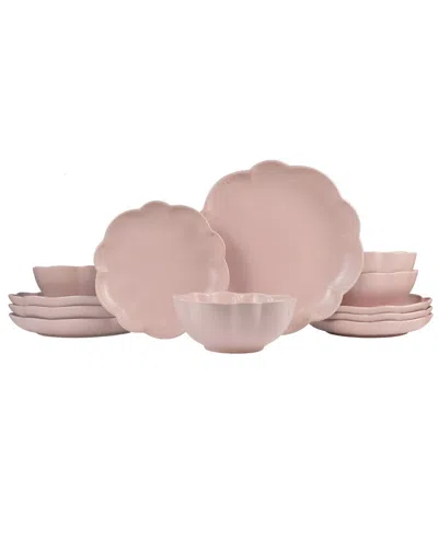 Sango Bethany Green 12-pc. Dinnerware Set, Service For 4 In Pink