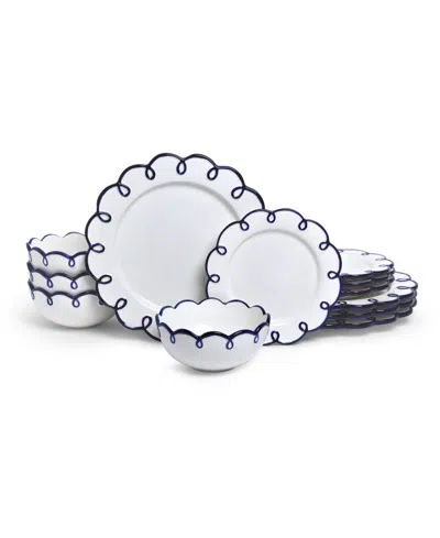 Sango Splash Of Cheers 12-pc. Dinnerware Set, Service For 4 In Blue