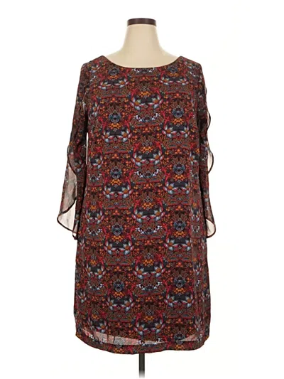 Pre-owned Sangria Casual Dress In Brown