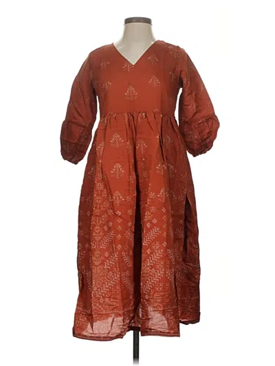 Pre-owned Sangria Casual Dress In Brown