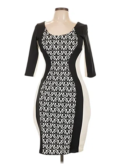 Pre-owned Sangria Cocktail Dress In Black