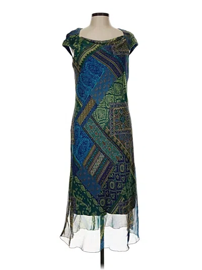 Pre-owned Sangria Cocktail Dress In Blue