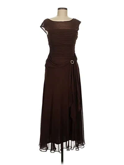 Pre-owned Sangria Cocktail Dress In Brown