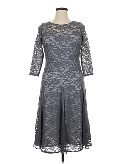 Pre-owned Sangria Cocktail Dress In Gray