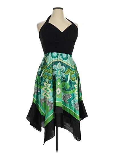 Pre-owned Sangria Cocktail Dress In Green