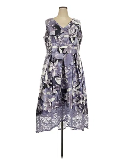 Pre-owned Sangria Cocktail Dress In Purple