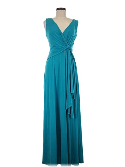 Pre-owned Sangria Cocktail Dress In Teal