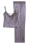 Sani Uma Ikat Print Camisole & Pants Set In Ikat Indigo