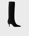 Sania D'mina Boots Avenue High Suede Svart