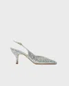 Sania D'mina Klackskor Elena Glitter Silver
