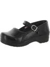 SANITA CLARE WOMENS LEATHER MARY JANE CLOGS