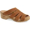 Sanita Monika Platform Slide Sandal In Brown