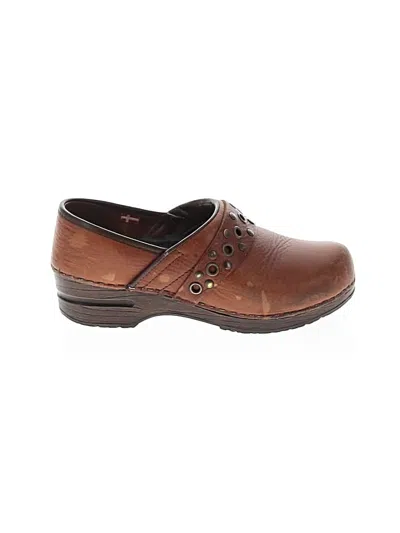 Pre-owned Sanita Mule/clog In Brown