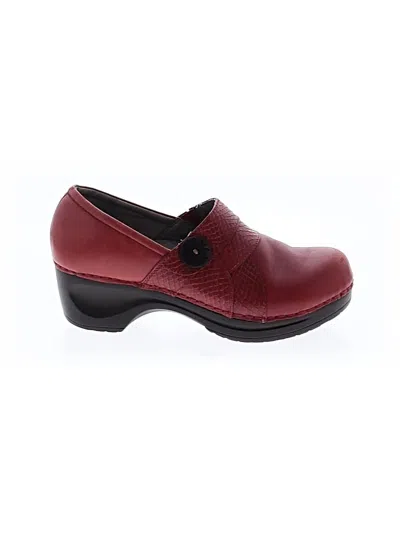 Pre-owned Sanita Mule/clog In Red