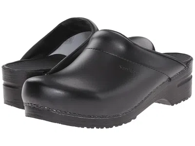 Sanita Original-karl Pu Open Men's Clog/mule Shoes Black: Eu 41 (us Men's 7) Regular