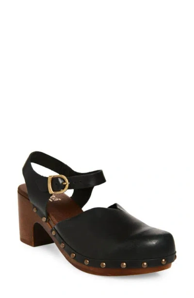 Sanita Solaima Ankle Strap Clog In Black