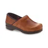 Sanita Errol Leather Clog In Green