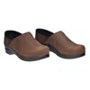 Sanita Women's Kimmie Open Pull Up Clogs In 78 Antique Brown In Multi