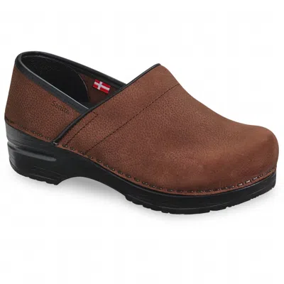 Sanita Women's Original Professional Textured Oil Clog In Antique Brown In Multi