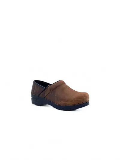 Sanita Women's Professional Oil Clogs In Brown In Multi